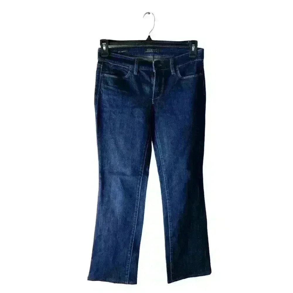 Talbots Flawless Five-Pocket Denim Jeans Women's Size 2 Bootcut Zip Fly Blue